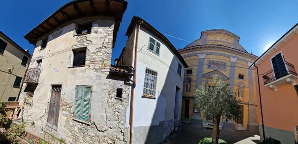 Cabella Ligure Iglesia Antigua Piedmont Italia —  Fotos de Stock