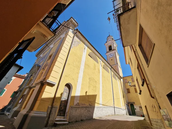 Cabella Ligure Stary Kościół Piemonta Włochy — Zdjęcie stockowe