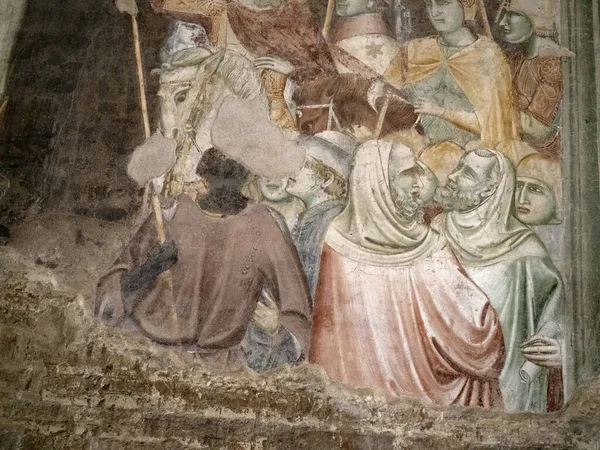 Eremitani Church Padova Italy Restored Paintings Bombing — Stockfoto