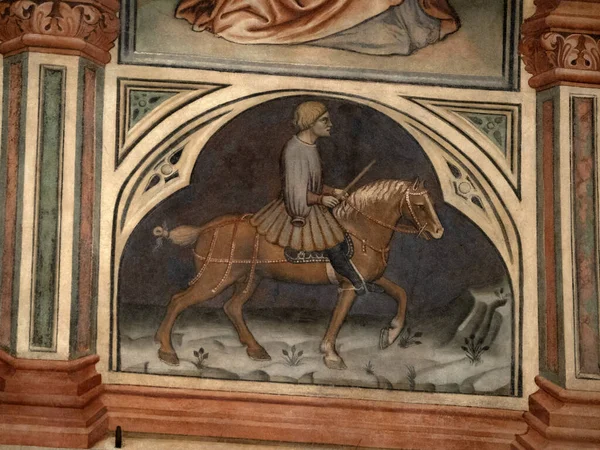 Padova Palazzo Della Ragione eski ortaçağ hukuk mahkemesi adalet salonu binası.