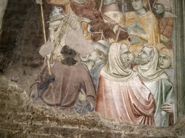 Eremitani Church Padova Italy Restored Paintings Bombing Стоковое Фото