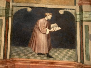 Padova Palazzo Della Ragione eski ortaçağ hukuk mahkemesi adalet salonu binası.