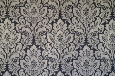 Medieval design fabric detail close up