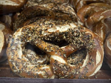 Pretze bretzel bir pastanede farklı bir stil