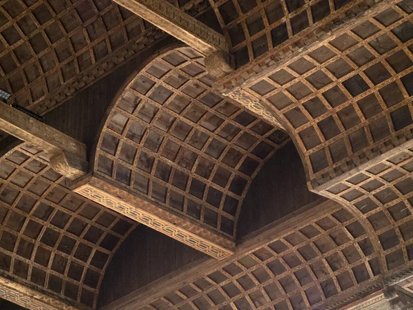 Eremitani Church Padova Italy Restored Ceiling War Bombing — Stockfoto