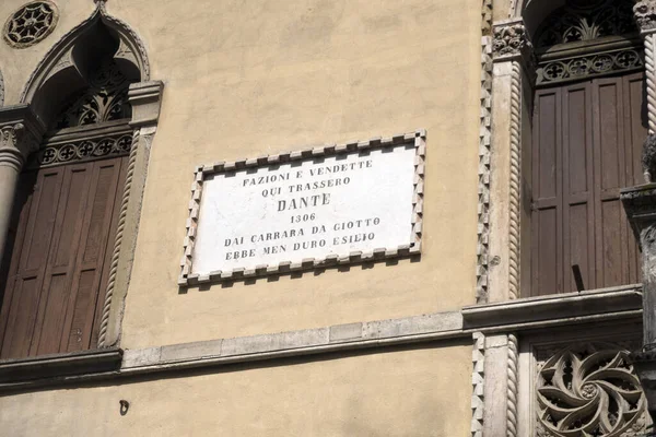 Padova Dante Alighieri Hus Fängelseutsikt — Stockfoto