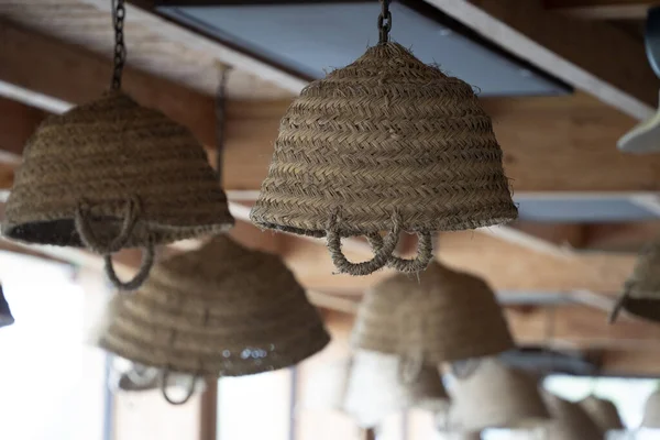 Flip Wicker Basket Hanging Ceiling — Fotografia de Stock