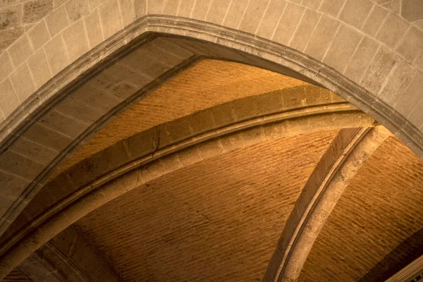 Valencia Gotische Kirche Bogen Detail — Stockfoto