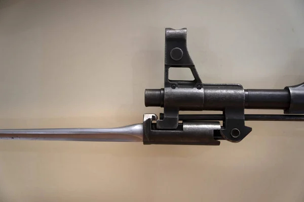 Військовий Кулемет Крупним Планом Деталі Багнета — стокове фото