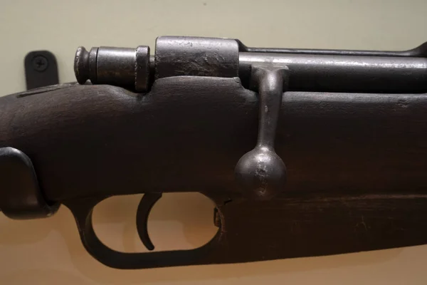 Mitrailleuse Guerre Gros Plan Détail Fusil — Photo