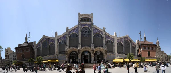 Valencia España May 2022 Histórico Mercado Lleno Clientes Mecado Central —  Fotos de Stock