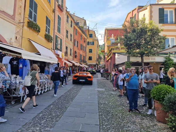 Portofino Italy May 2022 Lamborghini Bull Run Celebrates Years Epic — Stock Photo, Image