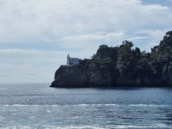 Portofino Cliffs Sea Panorama — Stock Photo, Image
