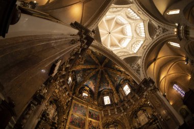 Valencia Spain historic gothic cathedral church