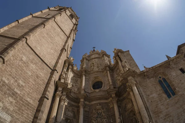 Valencia Spanya Tarihi Gotik Katedral Kilisesi — Stok fotoğraf