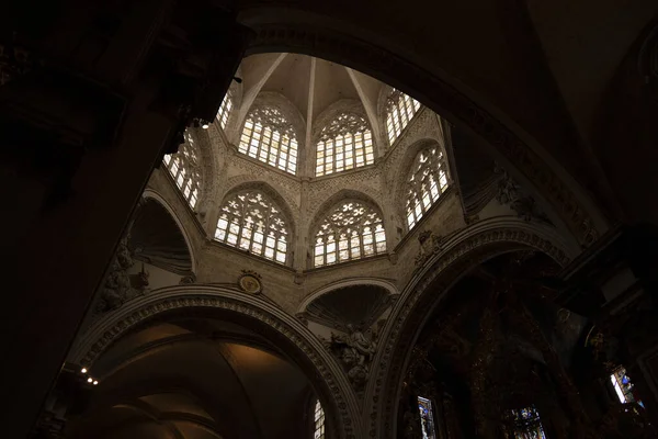 Valencia Spain Historic Gothic Cathedral Church —  Fotos de Stock