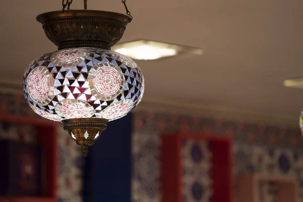 Arab Glass Art Lamp Hanging — Foto de Stock