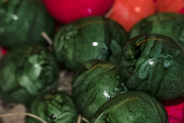 Painted Eggs Valencia Market Spain — Zdjęcie stockowe