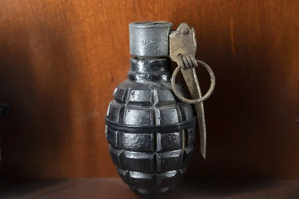 War Hand Bomb Grenade Detail — Stock Photo, Image