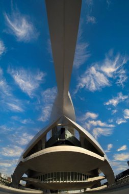 Valencia İspanya Ciutat de les Arts i les Ciencies Sanat ve Bilim Şehri Günbatımı