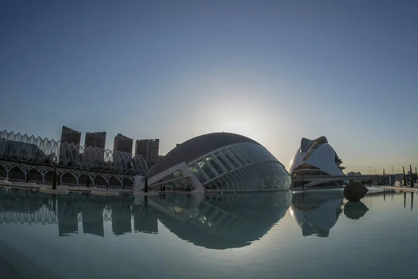 Valencia Spanien Ciutat Les Arts Les Ciencies Staden För Konst — Stockfoto