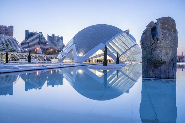 Valencia Spanya Ciutat Les Arts Les Ciencies Sanat Bilim Şehri — Stok fotoğraf