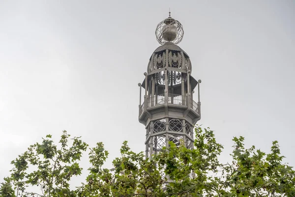 Valencia Old Post Office Tower Detail —  Fotos de Stock