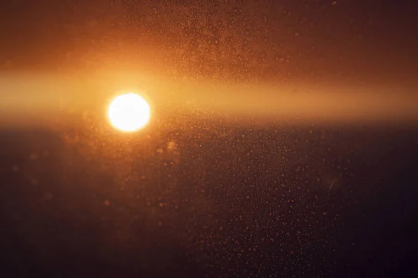 Sunrise Airplane Window Clouds — Stock Photo, Image