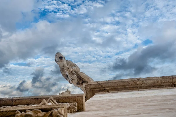 Silk Exchange Market Building Valencia Lonja Seda Gargoyles Detail — Stockfoto