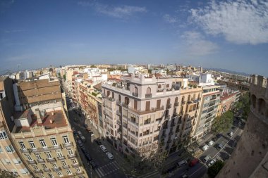 Valencia gökyüzü manzarası Kule Panorama 'dan