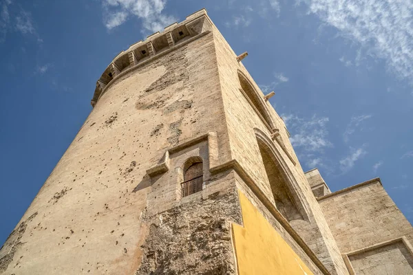 Valencia Torres Quart Tower View — 图库照片