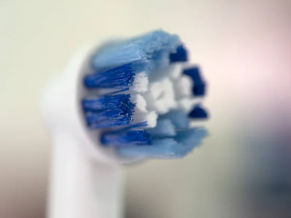 electric toothbrush rotating head macro