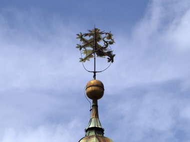 Graz austria çatıları ayrıntılar şehir manzarası