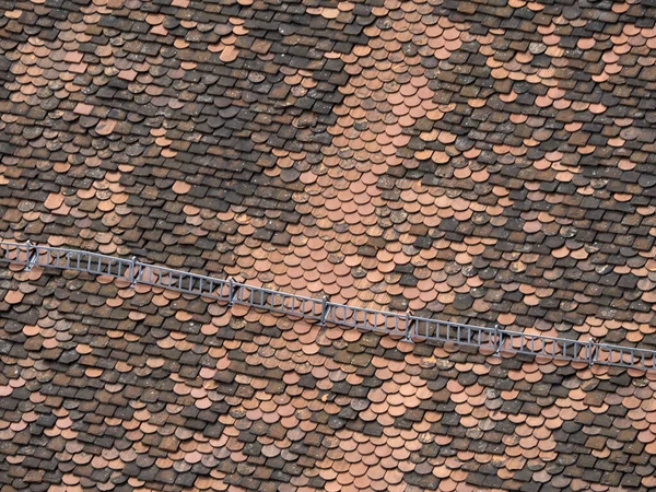 Graz Rakouské Střechy Detaily Dlaždice Pohled Město — Stock fotografie