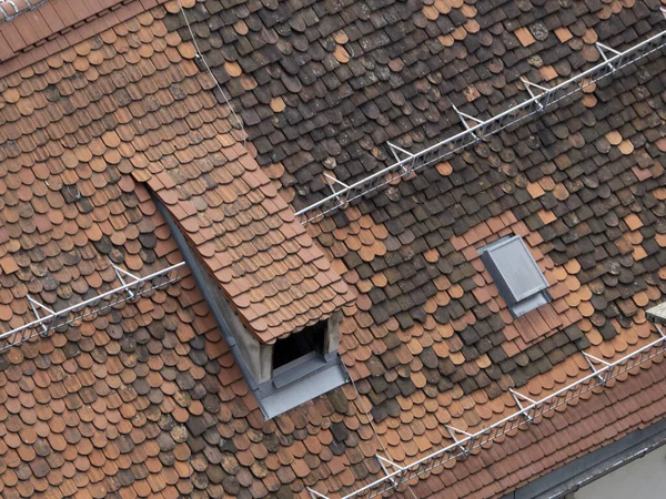 Graz Österreich Dächer Details Ziegel Ansicht Stadtbild — Stockfoto