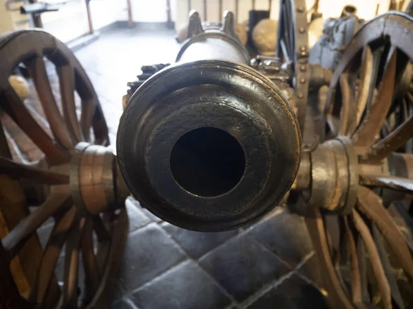 Cannon Medieval Iron Metal Armors Detail — Stock Photo, Image