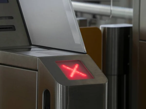 airport gate boarding pass automatic check machine detain no pass