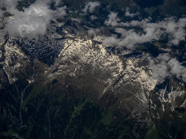 Innsbruck Κοιλάδα Εναέρια Πανόραμα Από Τοπίο Αεροπλάνο — Φωτογραφία Αρχείου