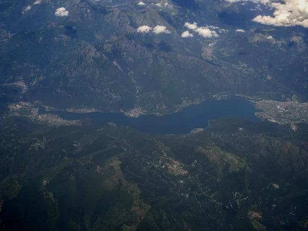 Вид Высоты Птичьего Полета Озеро Гарда — стоковое фото