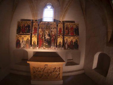 Gotik Şapel Graz tarihi Eggenberg Kalesi Park Manzaralı Binası 