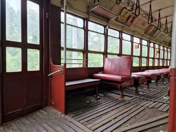 Viejo Tranvía Nueva York Vagón Rojo 1939 — Foto de Stock