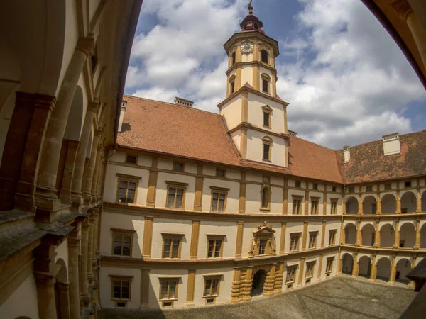Graz Historische Eggenberg Kasteel Gebouw Het Park Uitzicht — Stockfoto