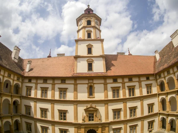Graz Historyczny Eggenberg Zamek Budynku Widok Park — Zdjęcie stockowe