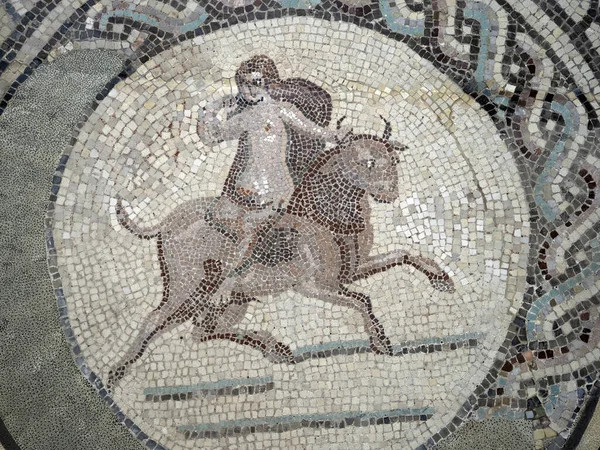 Antiguo Mosaico Romano Austria Detalle —  Fotos de Stock