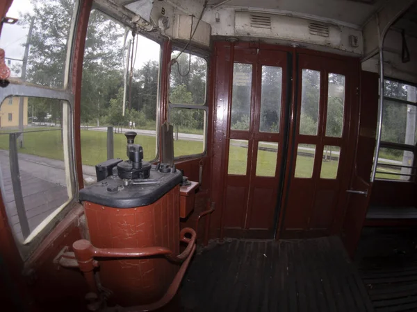 Ancien Tramway New York Chariot Rouge 1939 — Photo