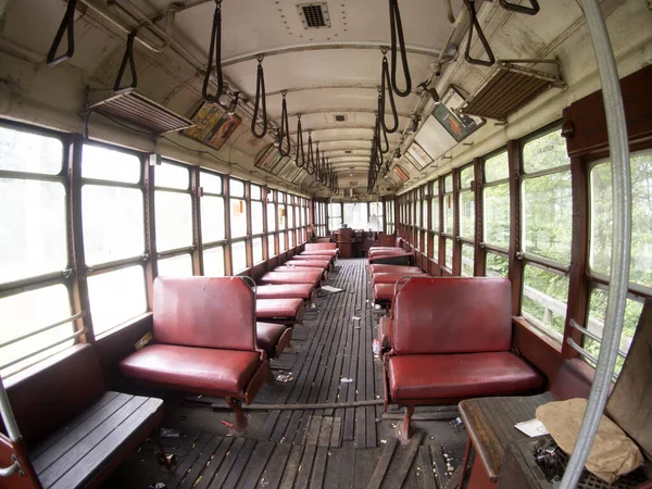 1939 Eski New York Tramvayı Kırmızı Vagonu — Stok fotoğraf