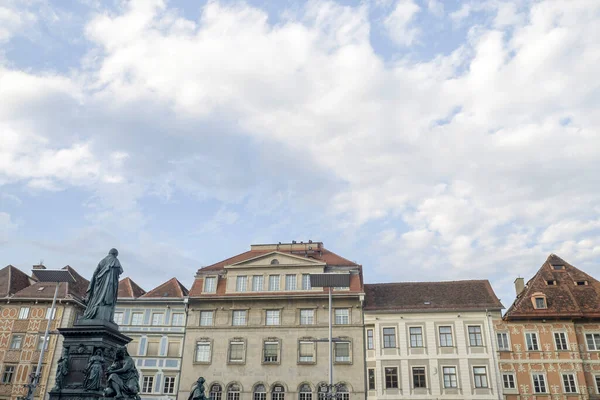 Graz Austria Historyczne Budynki Widok Miasta — Zdjęcie stockowe