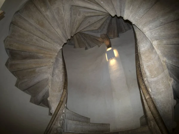 Public Double Spiral Stairway Graz Austria — Stock Photo, Image