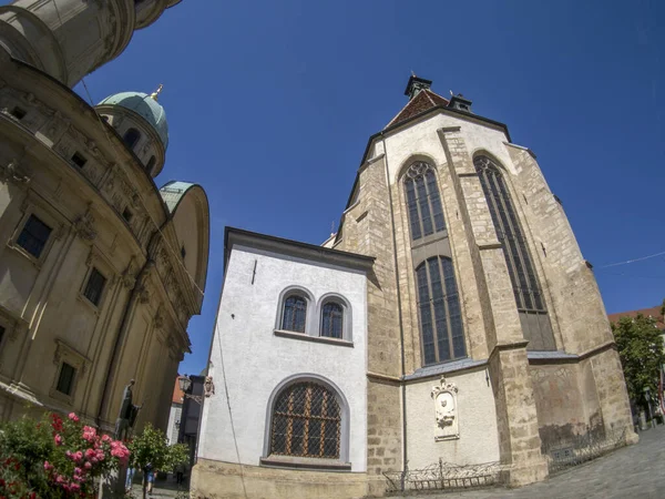 格拉茨奥地利历史穹顶大教堂景观 — 图库照片