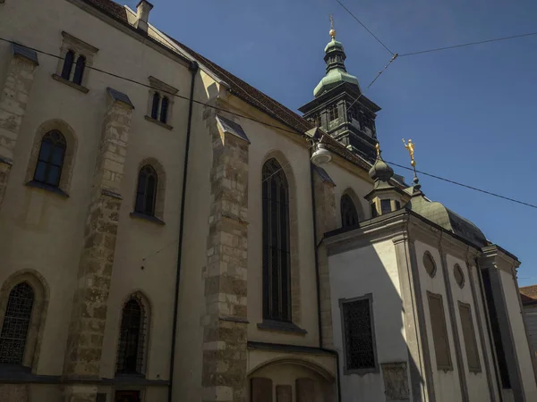 Graz Oostenrijk Historische Koepel Kathedraal Kerk Uitzicht — Stockfoto